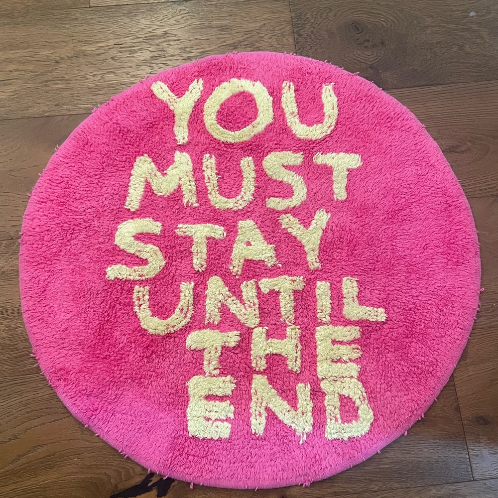 Shaggy Floor Mat by Artist David Shrigley